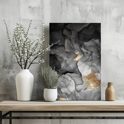 Marble Design I Metal Wall Art