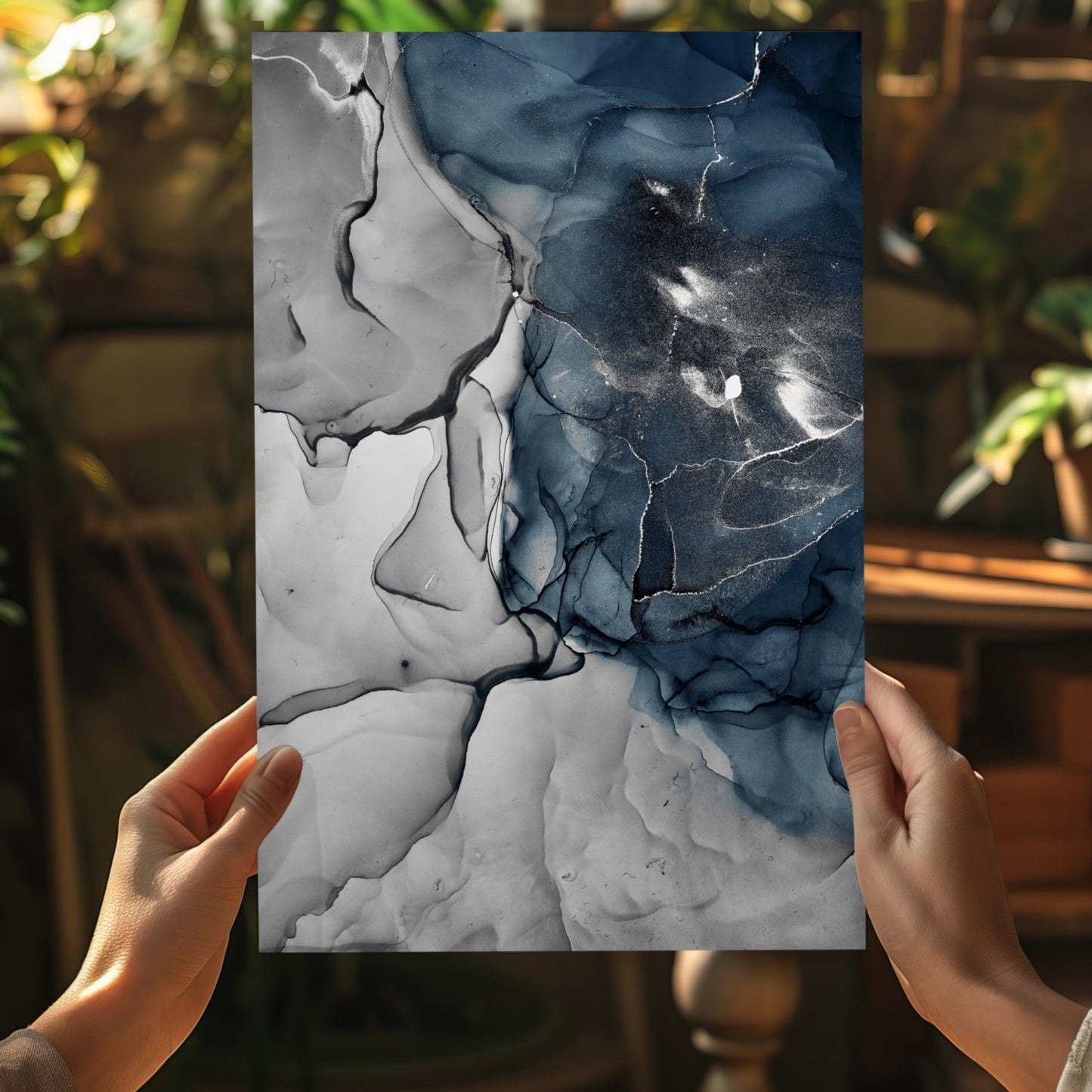 Marble Design II Metal Wall Art
