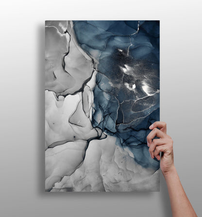 Marble pattern aluminum wall art print