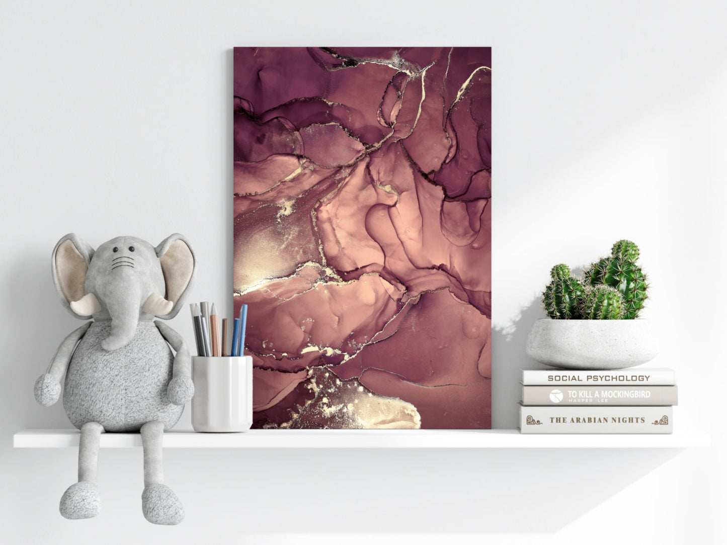 Marble Design III Metal Wall Art