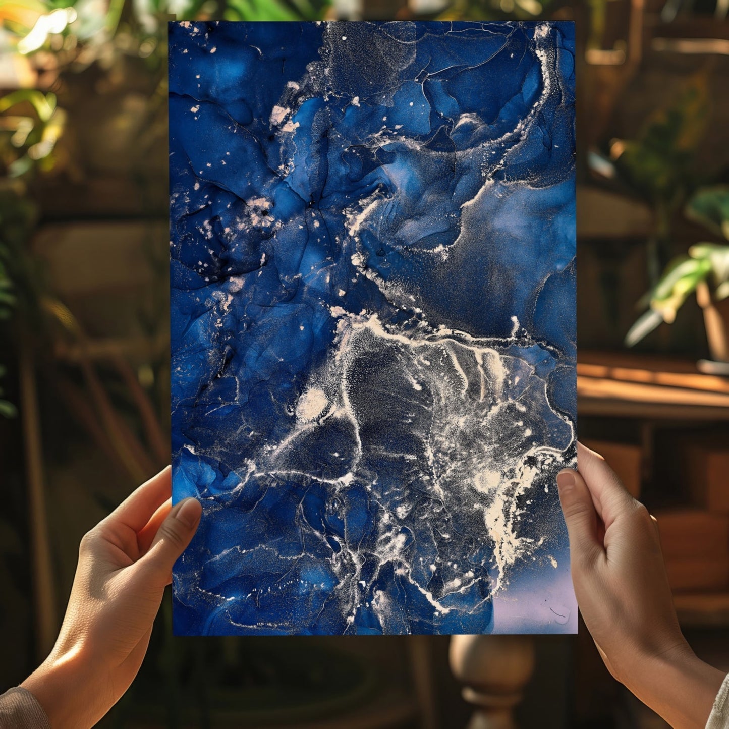 Marble Design IV Metal Wall Art