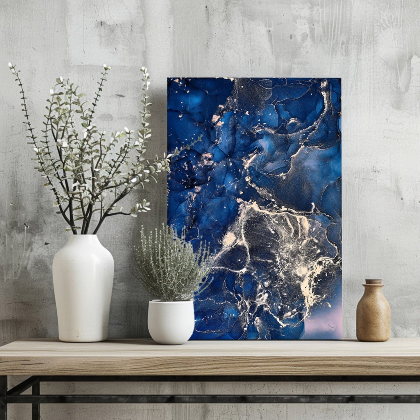 Marble Design IV Metal Wall Art