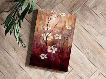 Abstract Flowers V1 Metal Wall Art