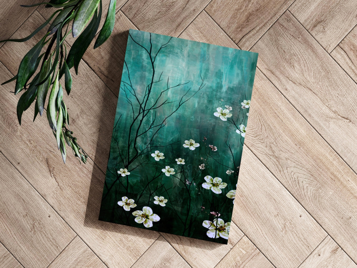 Abstract Flowers V2 Metal Wall Art