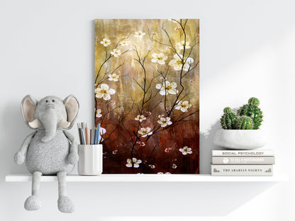 Abstract Flowers V3 Metal Wall Art