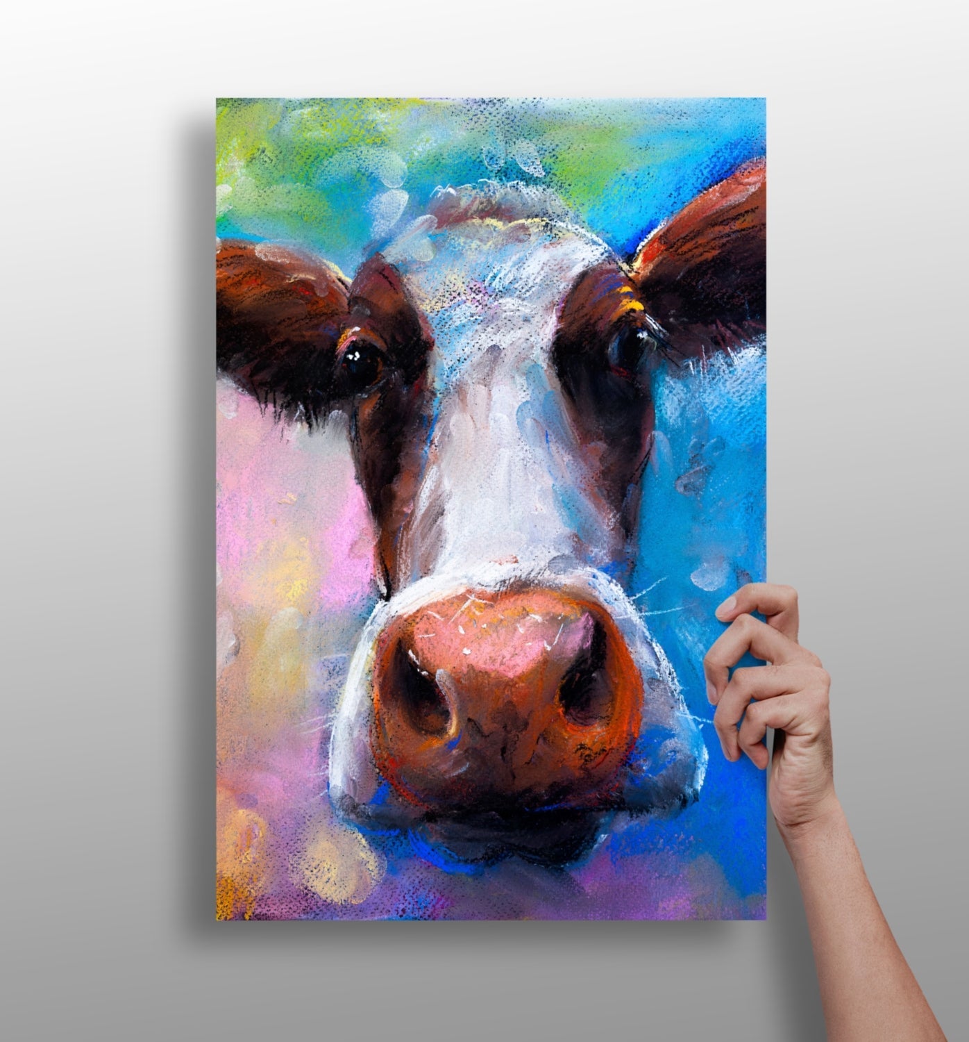 Cattle aluminum metal wall art print