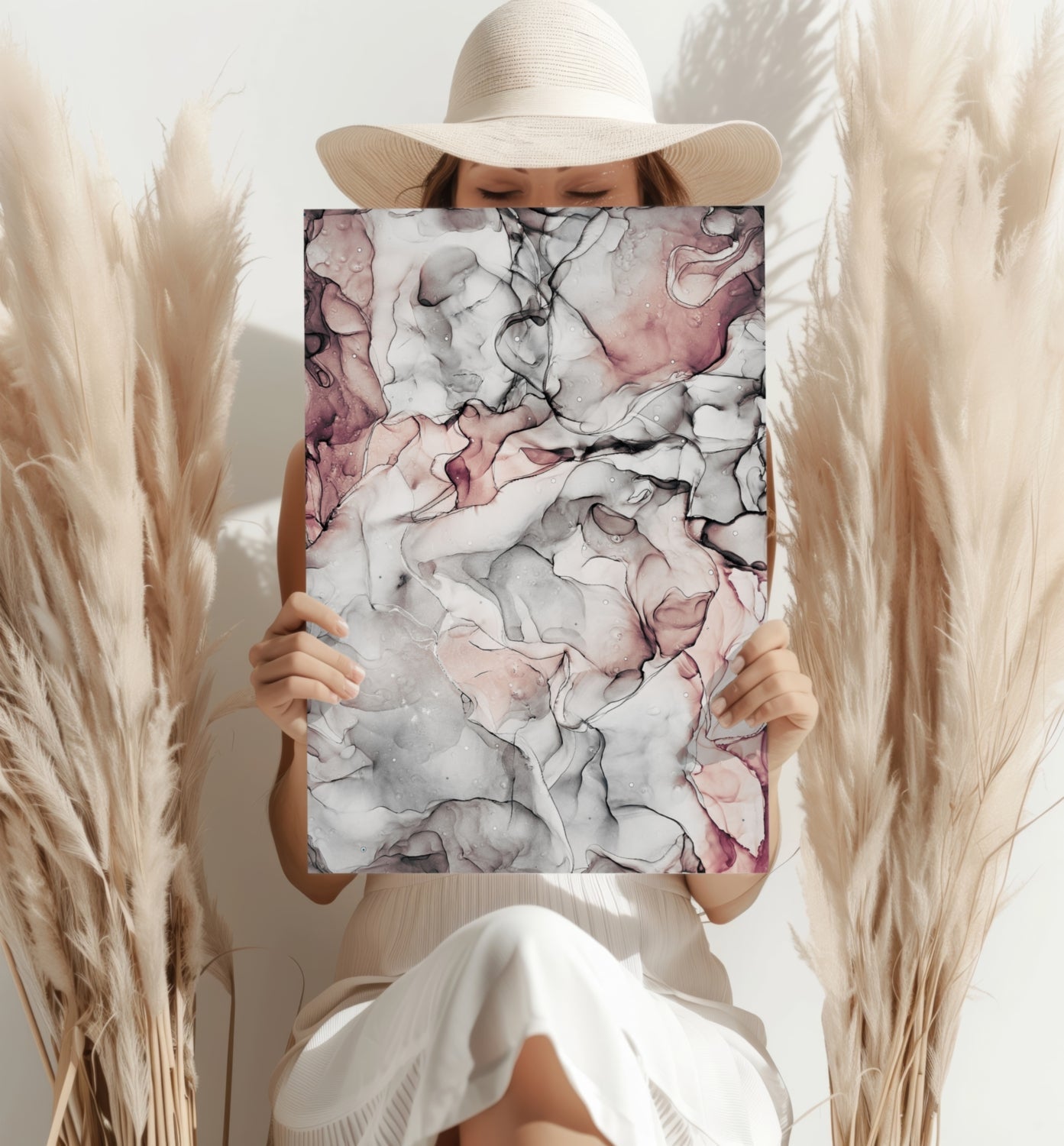 Marble Design Aluminum Print
