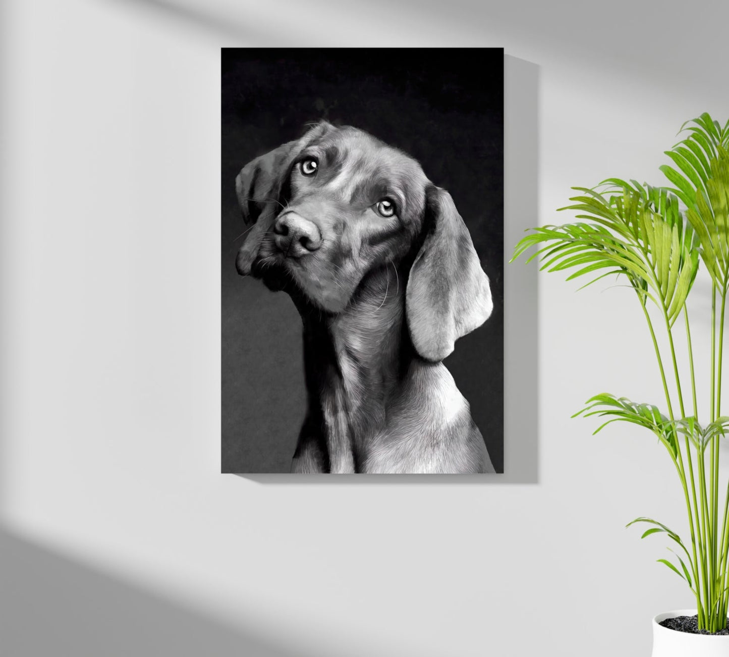 Cute Dog Aluminum Print Wall Art