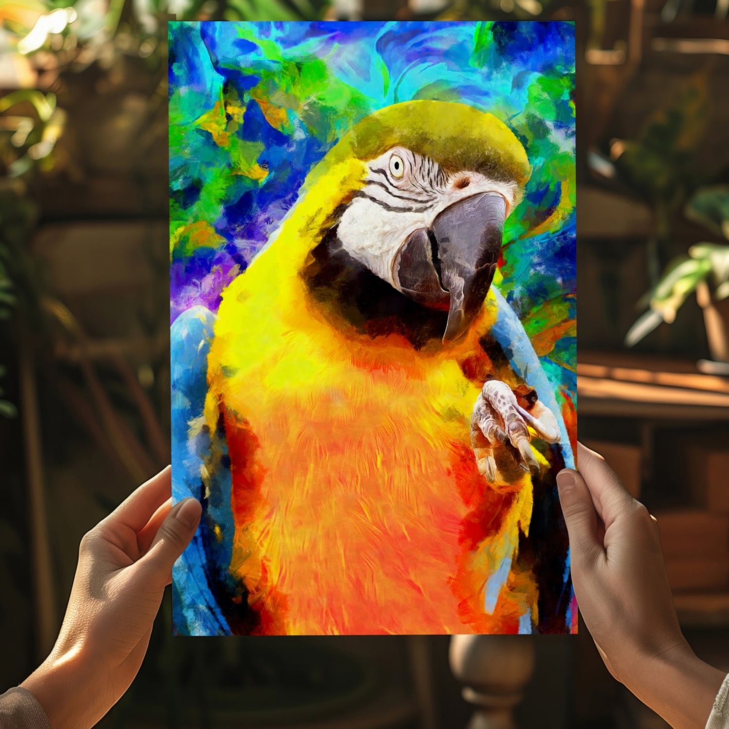 Parrot Metal Wall Art