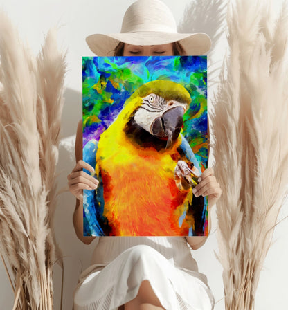 Parrot Metal Wall Art