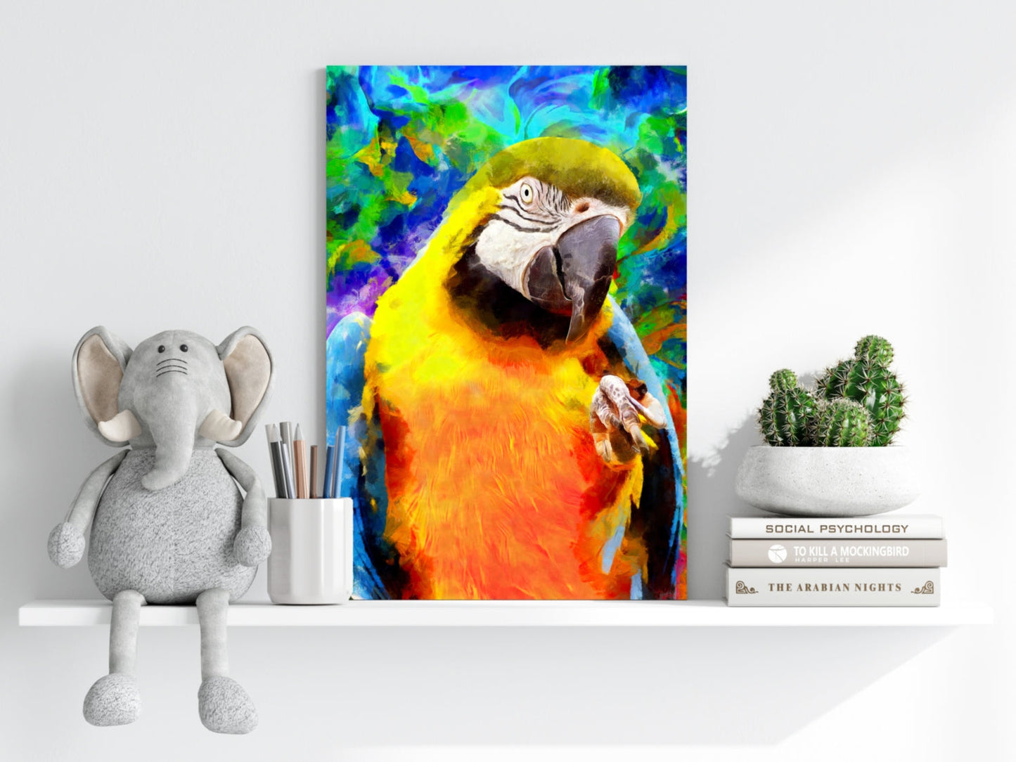 Parrot Metal Wall Art