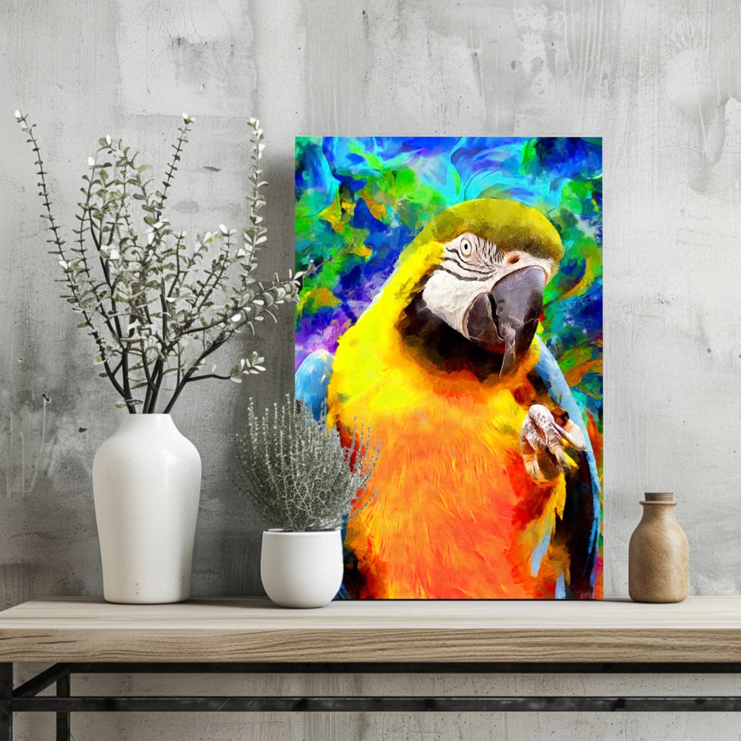 Parrot Metal Wall Art