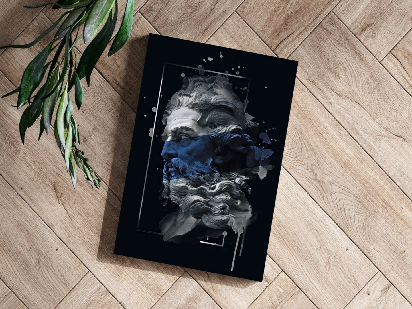 Poseidon Blue Metal Wall Art