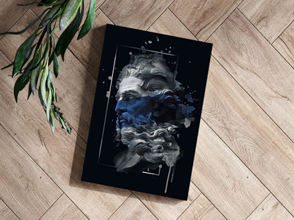 Poseidon Blue Metal Wall Art