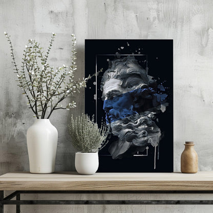 Poseidon Blue Metal Wall Art