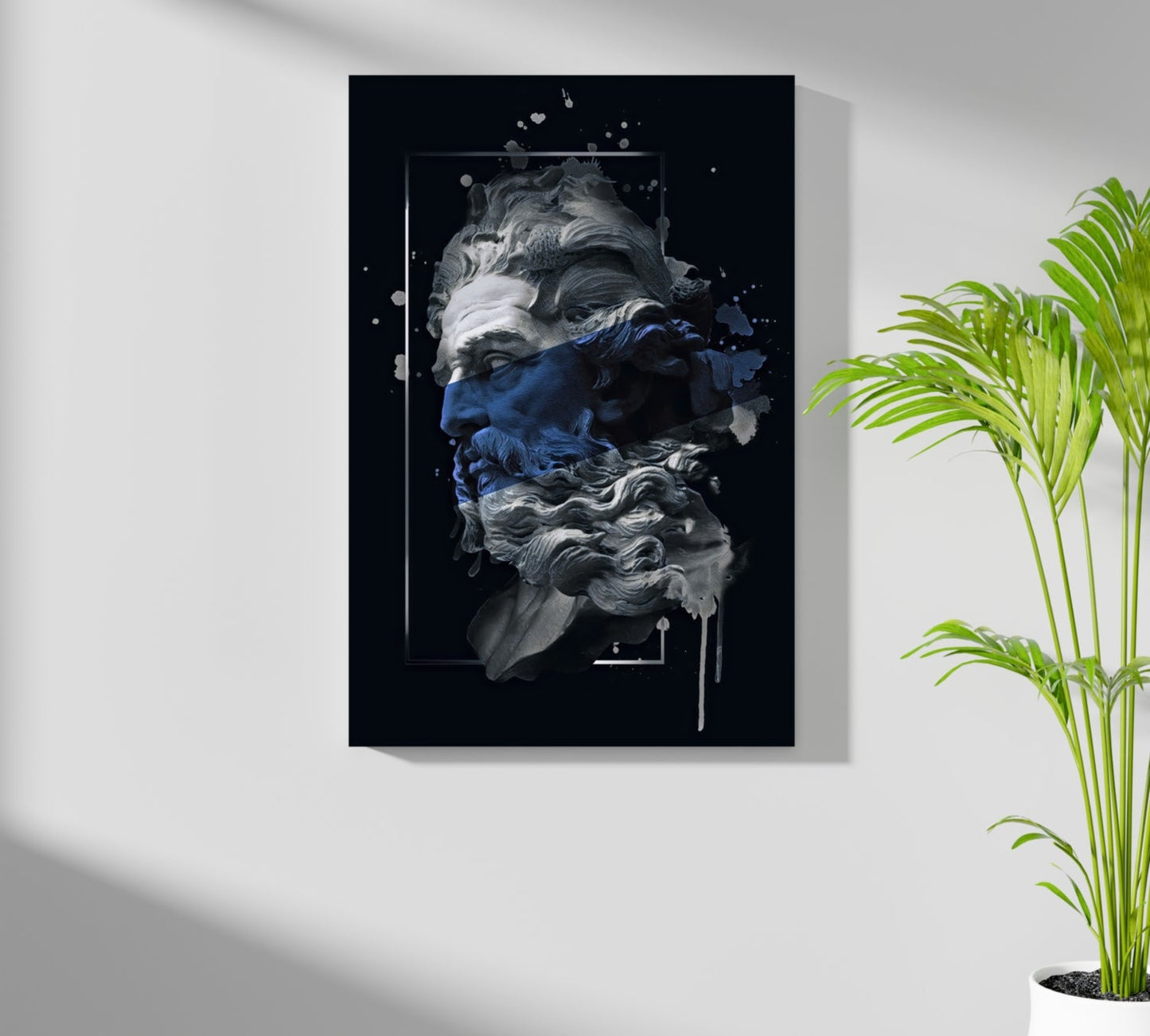 Poseidon Blue Metal Wall Art