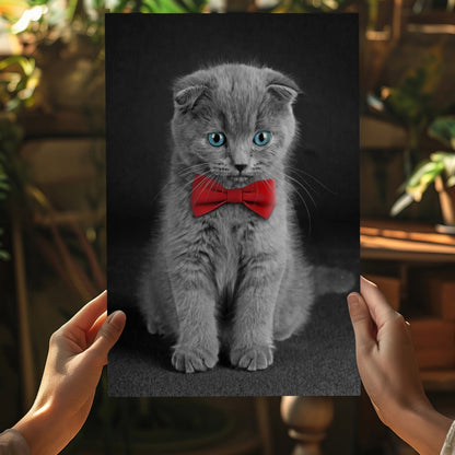 Cute Kitten Metal Wall Art