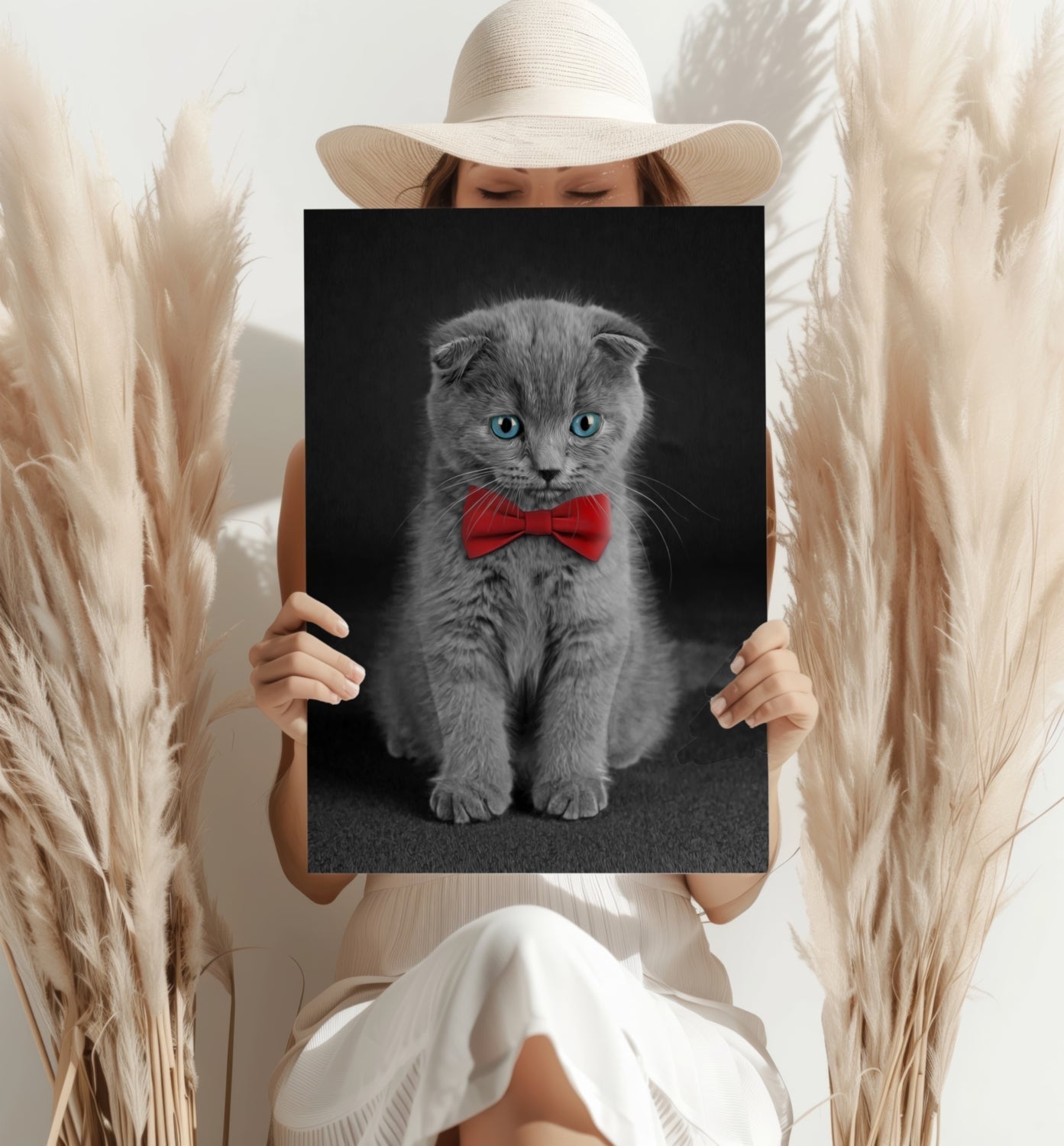 Cute Kitten Metal Wall Art