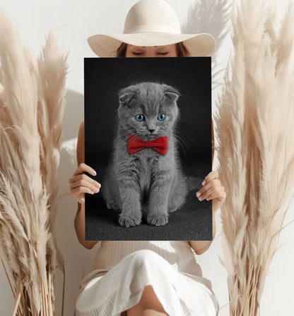 Cute Kitten Metal Wall Art