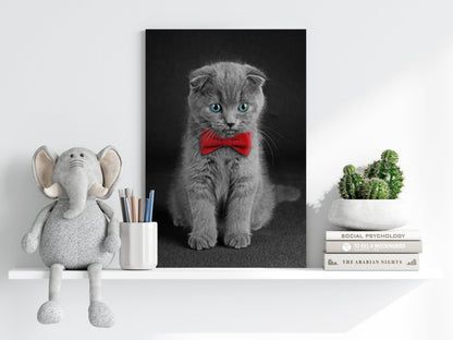 Cute Kitten Metal Wall Art