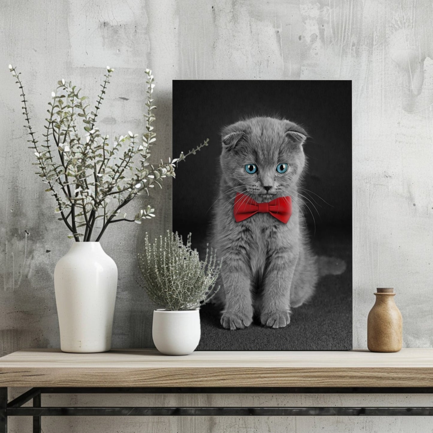 Cute Kitten Metal Wall Art