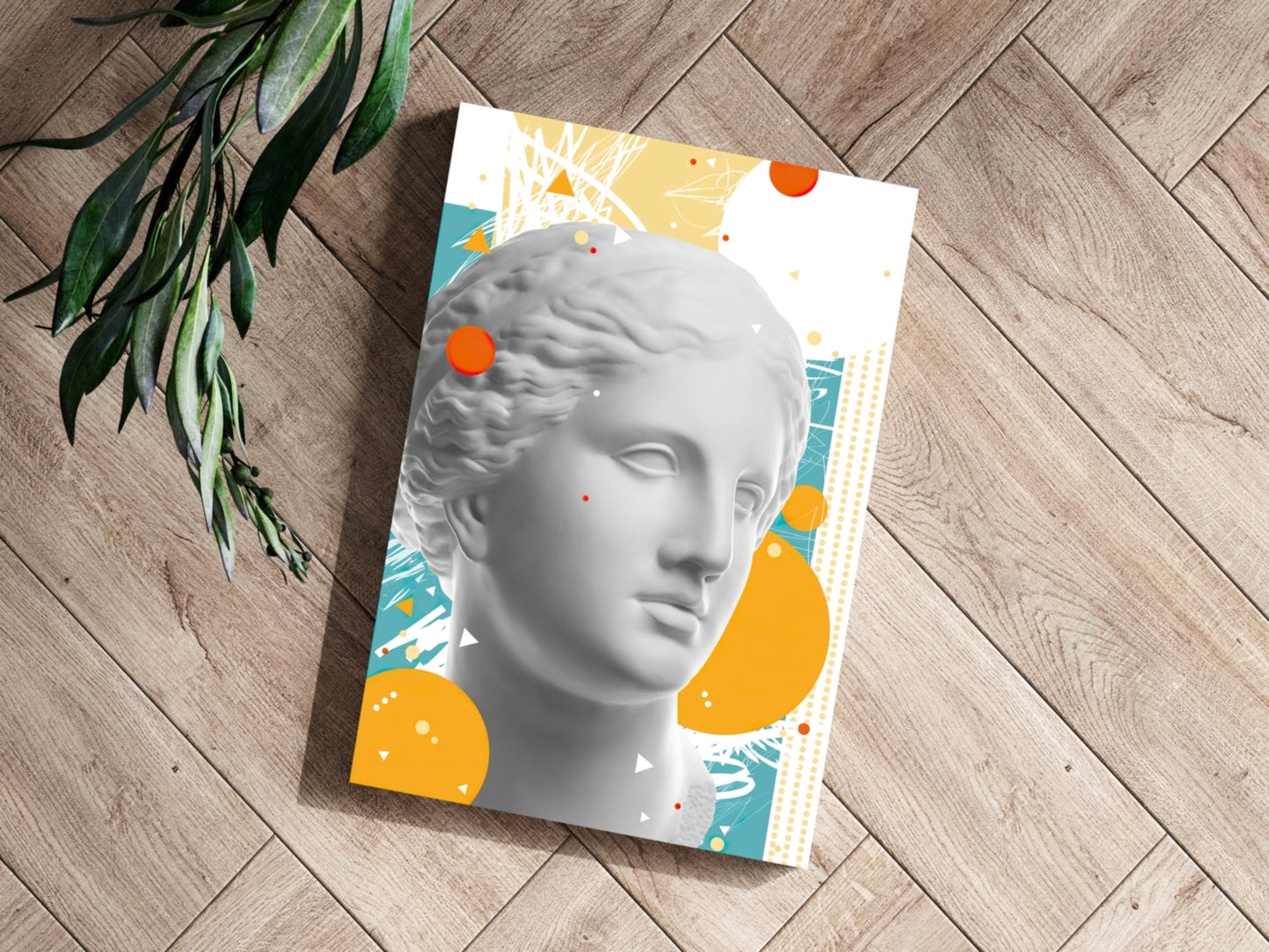 Statue Head Contemporary Metal Wall Art