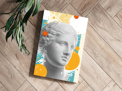 Statue Head Contemporary Metal Wall Art