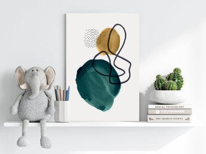 Modern Art Shape I Metal Wall Art