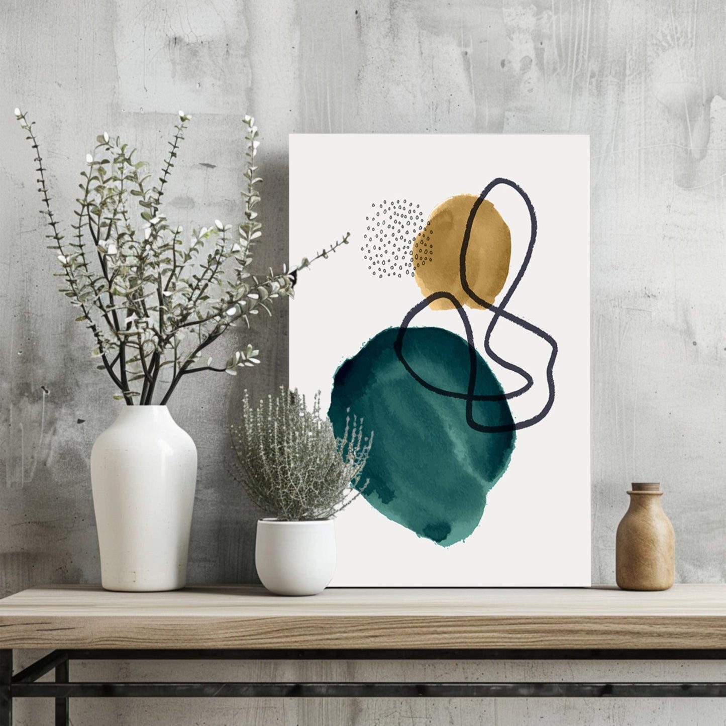 Modern Art Shape I Metal Wall Art