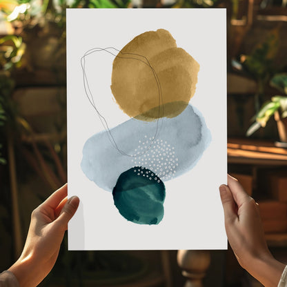 Modern Art Shape Aluminum Print