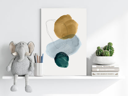 Modern Art Shape Aluminum Print