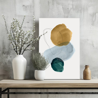 Modern Art Shape Aluminum Print