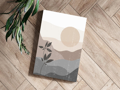 Beige Valley Metal Wall Art