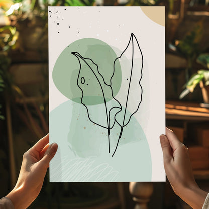 Line Art V1 Metal Wall Art