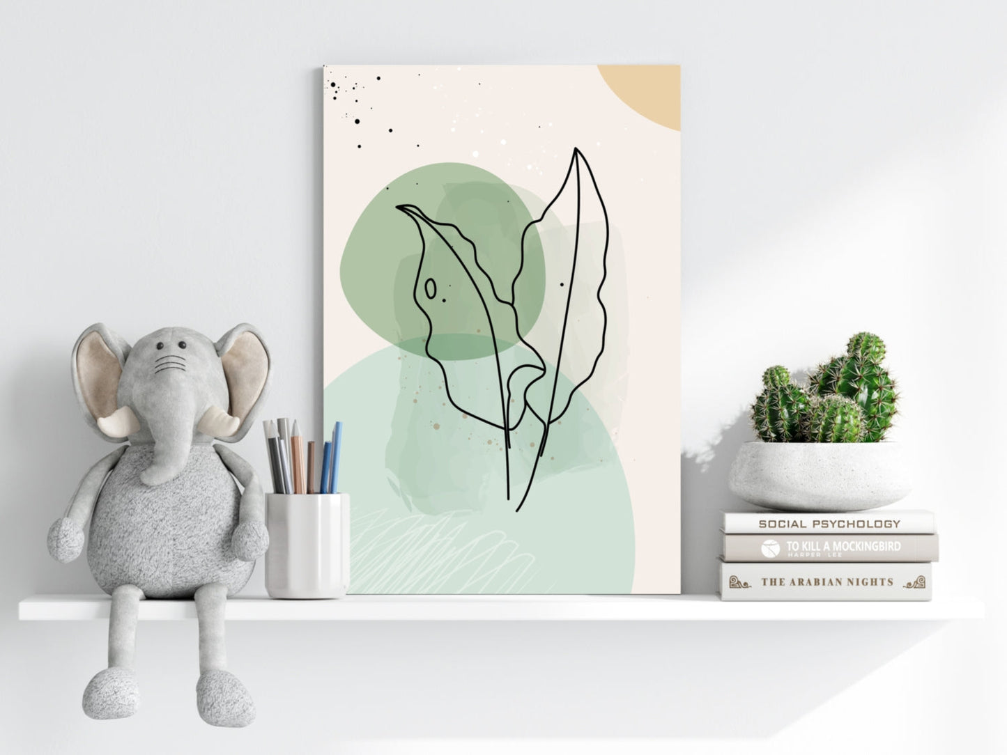 Line Art V1 Metal Wall Art