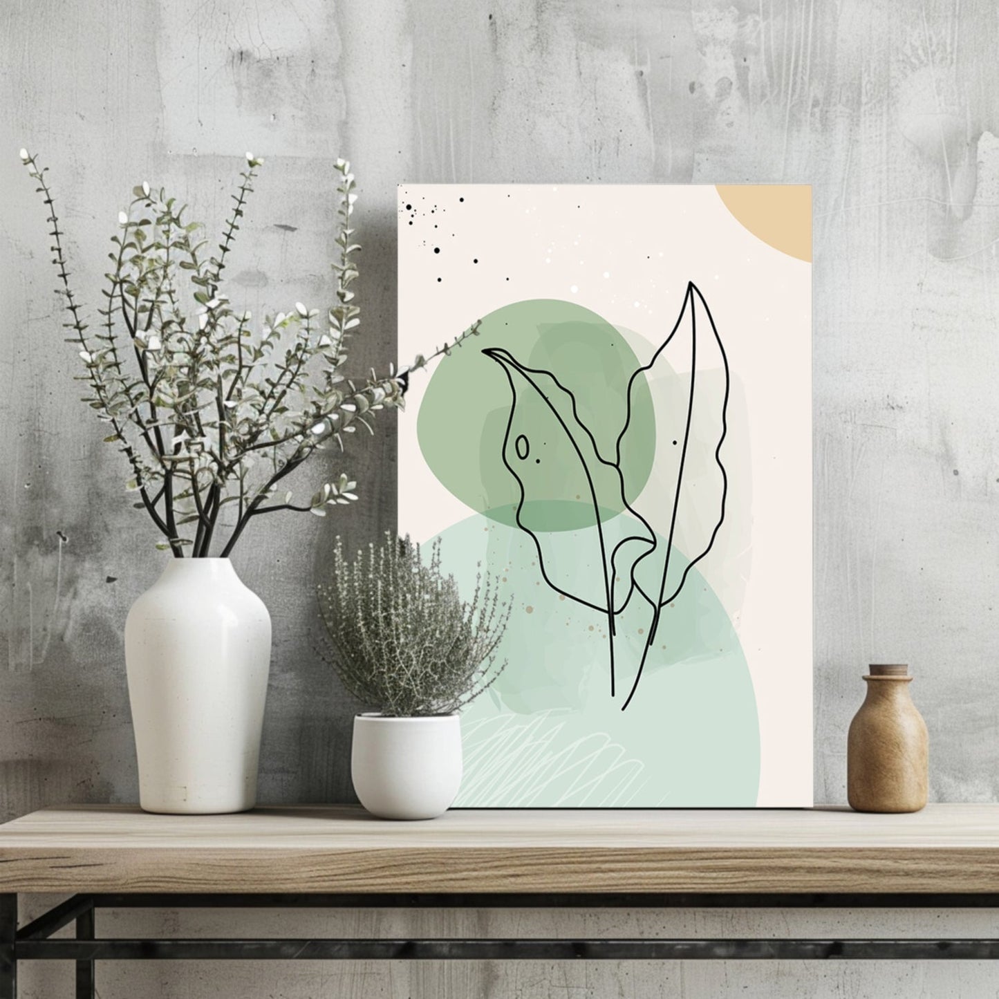 Line Art V1 Metal Wall Art