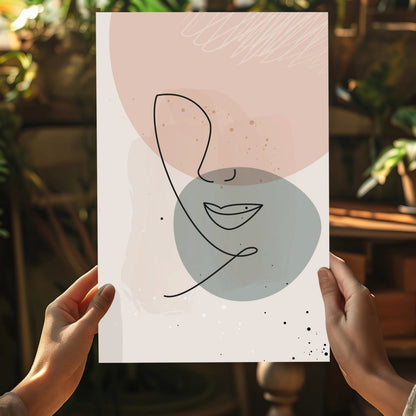 Line Art V4 Metal Wall Art