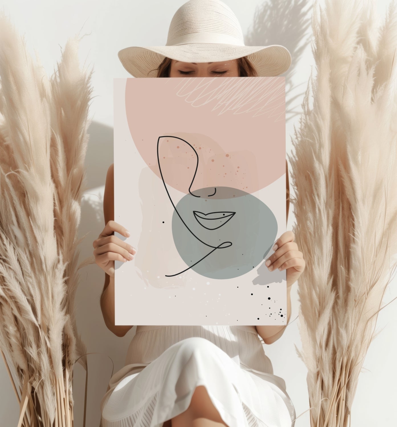 Line Art V4 Metal Wall Art