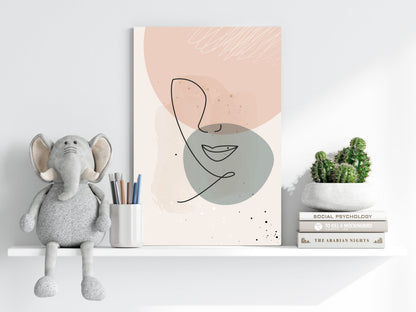 Line Art V4 Metal Wall Art