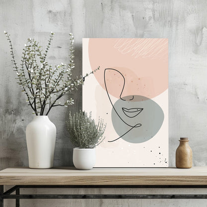 Line Art V4 Metal Wall Art