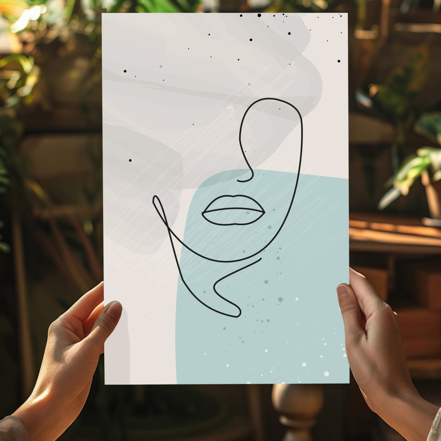 Line Art V5 Metal Wall Art