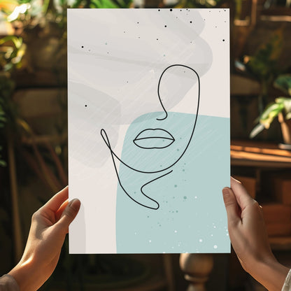 Line Art V5 Metal Wall Art