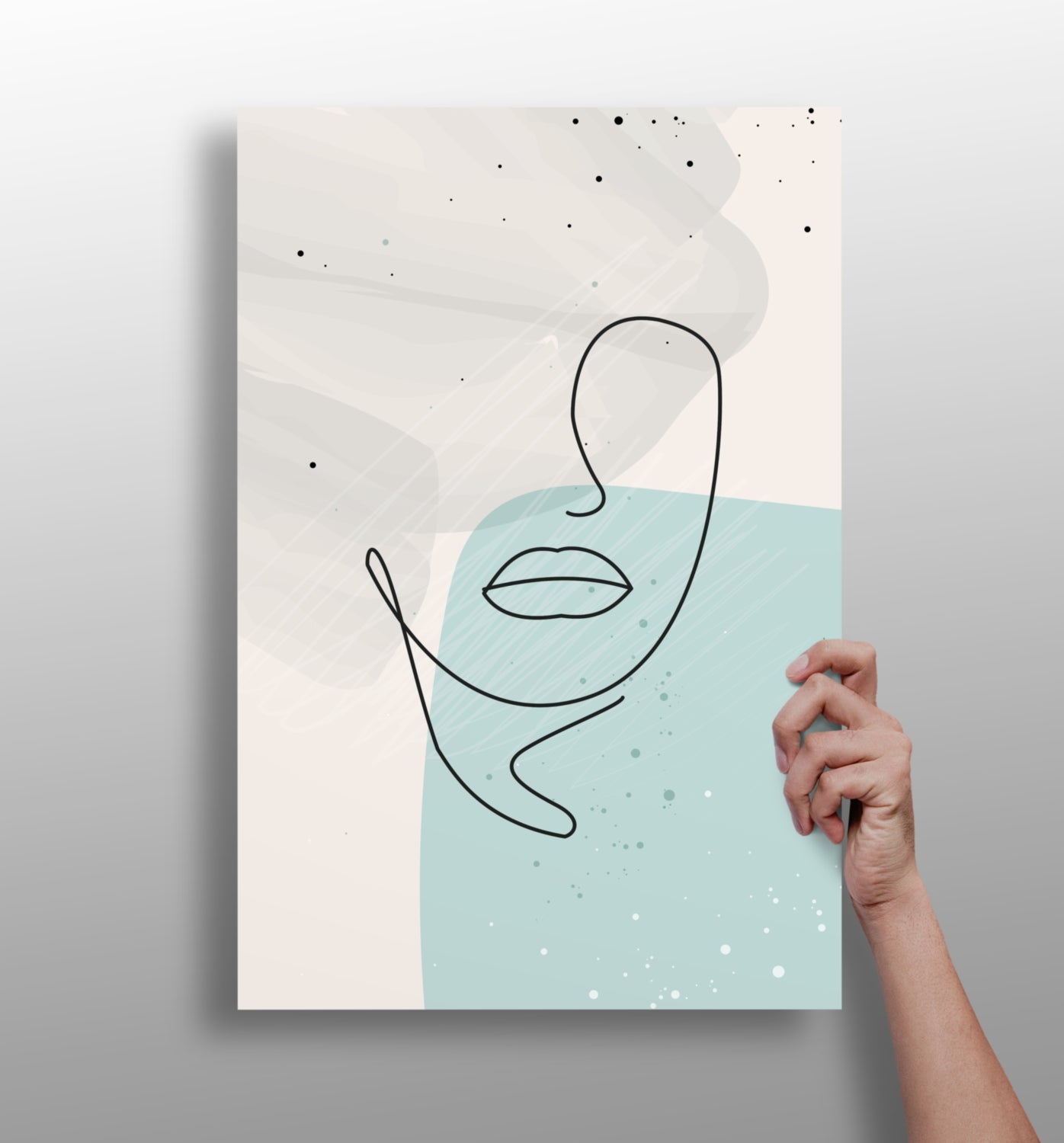 Line Art V5 metal wall art panel