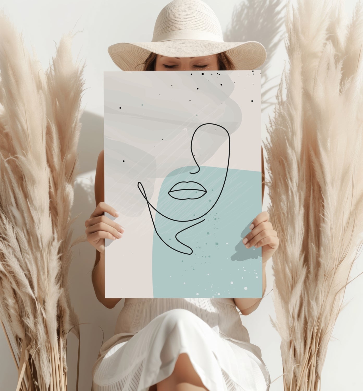 Line Art V5 Metal Wall Art