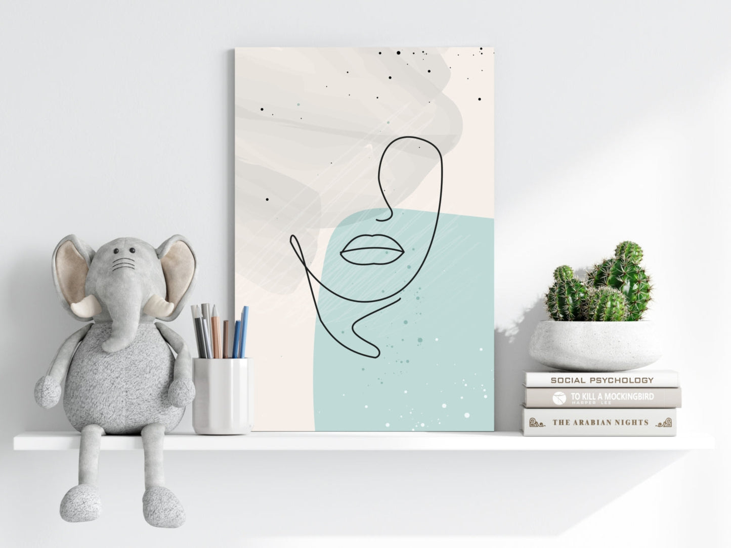 Line Art V5 Metal Wall Art