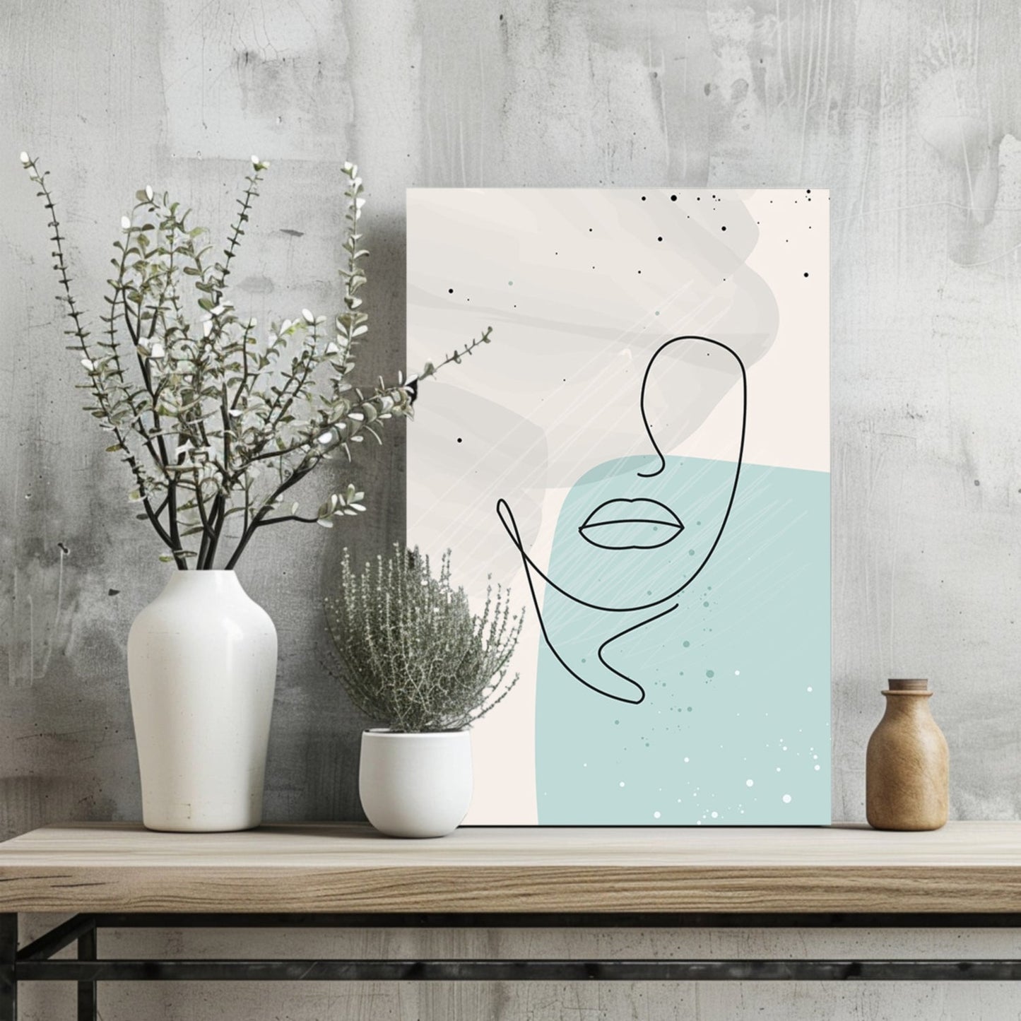 Line Art V5 Metal Wall Art