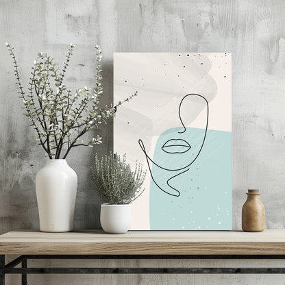 Line Art V5 Metal Wall Art