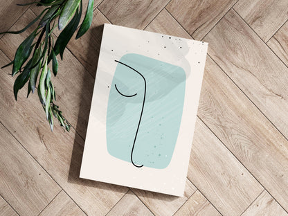 Line Art V8 Metal Wall Art