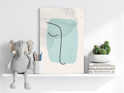 Line Art V8 Metal Wall Art