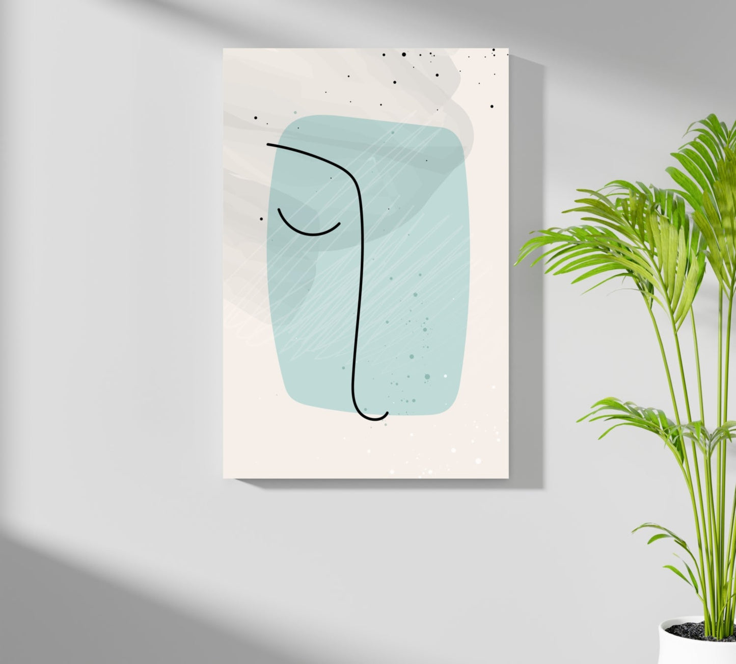 Line Art V8 Metal Wall Art